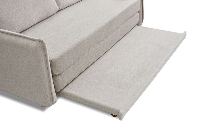 Прямой диван-кровать Arizona кремового цвета - лучшие Прямые диваны в INMYROOM