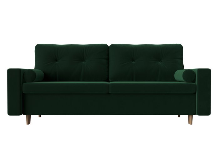 Прямой диван-кровать Белфаст зеленого цвета (тик-так) - купить Прямые диваны по цене 45999.0