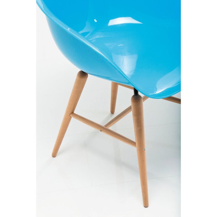 Стул с подлокотниками Forum голубого цвета - лучшие Обеденные стулья в INMYROOM
