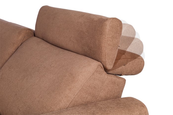 Угловой диван Hilton коричневого цвета - лучшие Угловые диваны в INMYROOM