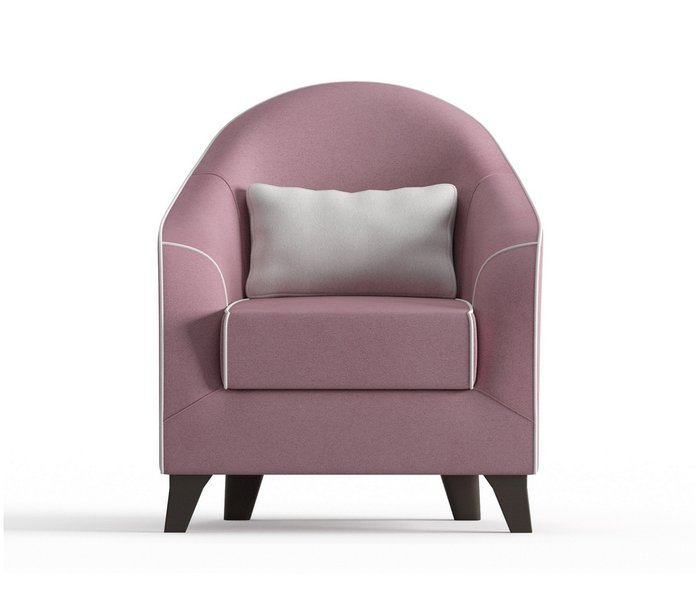 Кресло Бемоль в обивке из велюра темно-розового цвета - купить Интерьерные кресла по цене 12490.0
