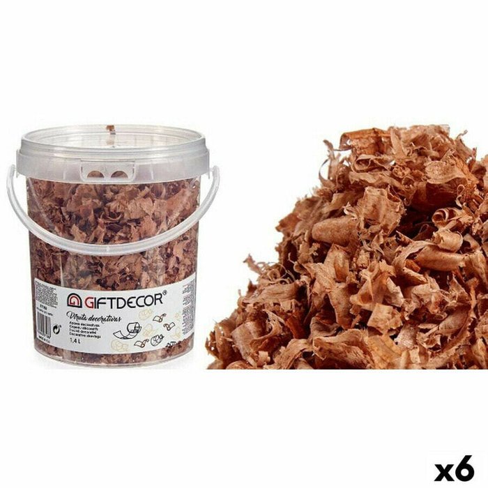 Искусственные растения Декоративная фишка 1,4 L Коричневый (6 штук)
