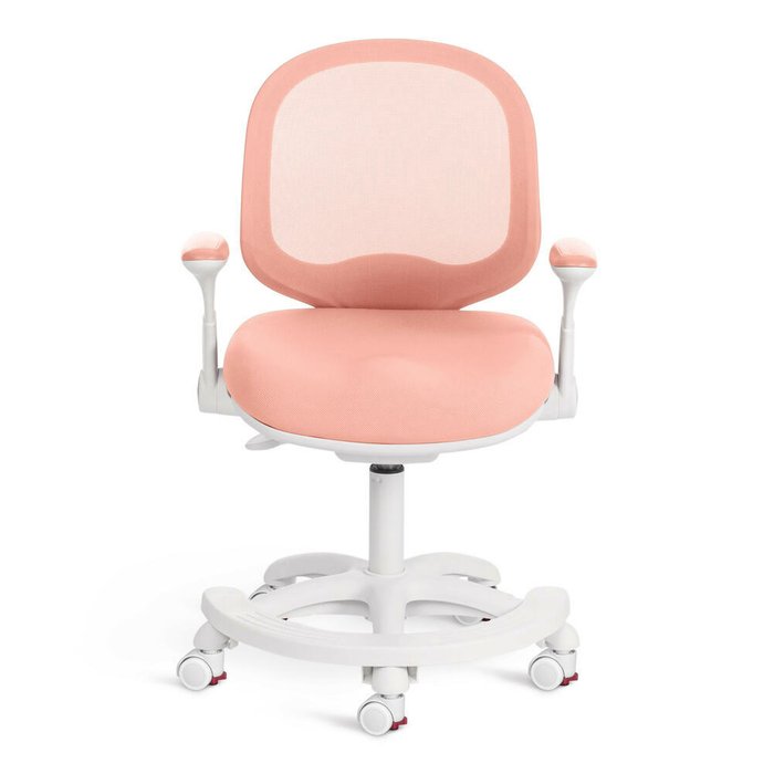 Кресло Rainbow бело-розового цвета - лучшие Офисные кресла в INMYROOM