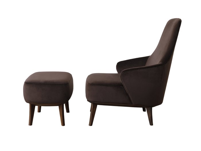 Кресло Oskar коричневого цвета - лучшие Интерьерные кресла в INMYROOM