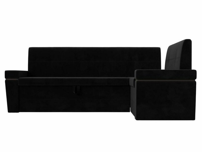 Угловой диван-кровать Деметра черного цвета правый угол - купить Угловые диваны по цене 45999.0