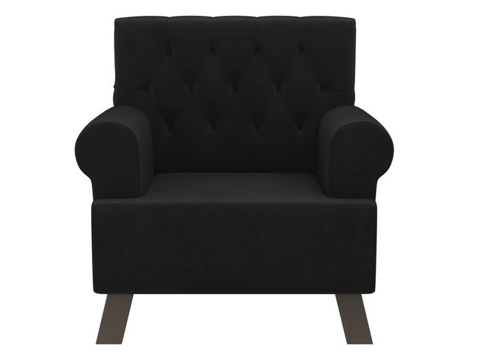 Кресло Хилтон черного цвета - купить Интерьерные кресла по цене 23990.0