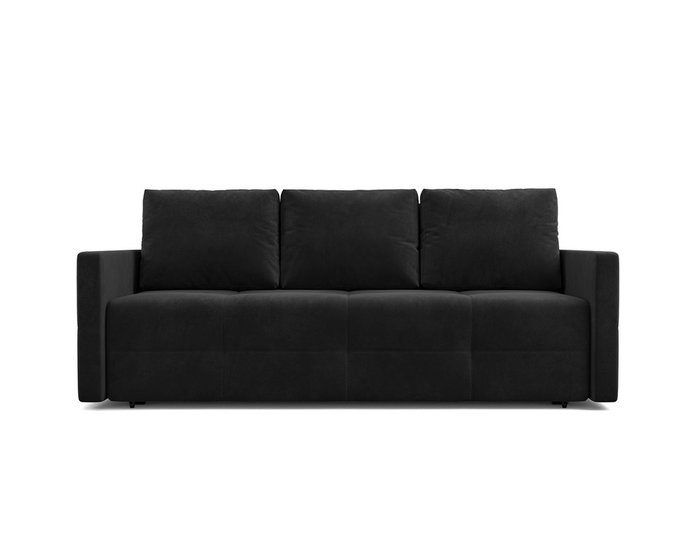 Прямой диван-кровать Марсель 2 черного цвета - купить Прямые диваны по цене 37690.0
