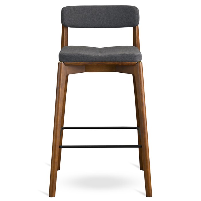 Стул полубарный Aska серо-коричневого цвета - купить Барные стулья по цене 34900.0