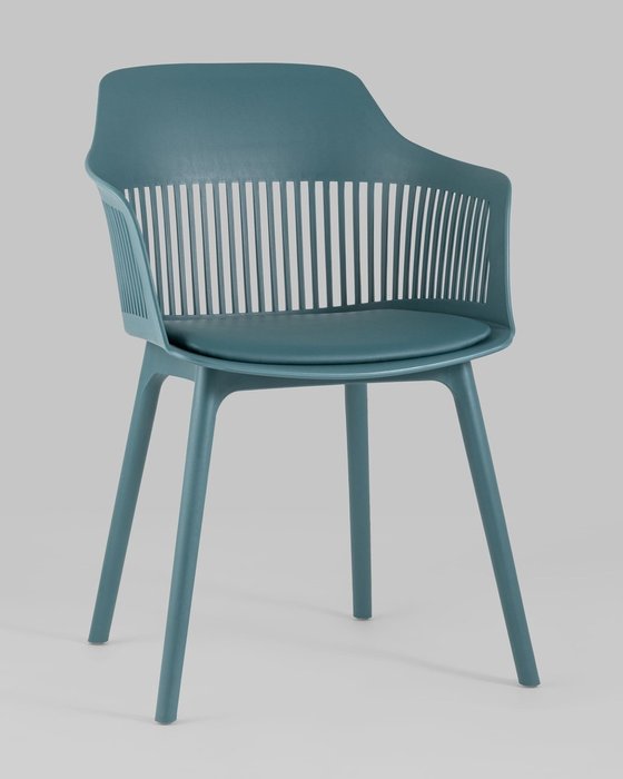 Стул Crocus темно-бирюзового цвета с подушкой - купить Обеденные стулья по цене 9190.0