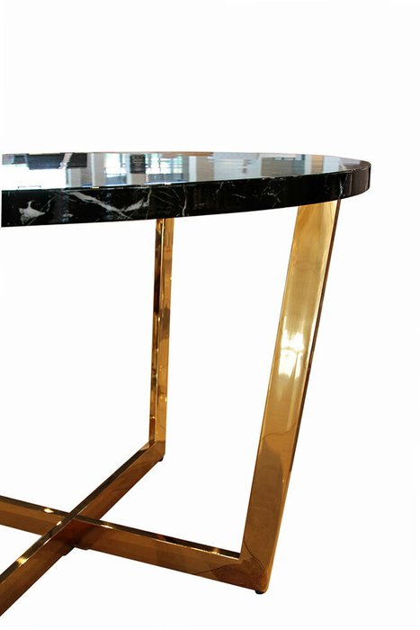 Стол обеденный Амали со столешницей цвета черный мрамор - купить Обеденные столы по цене 71741.0