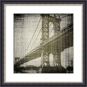 Постер с паспарту в раме "Bridges of New York"