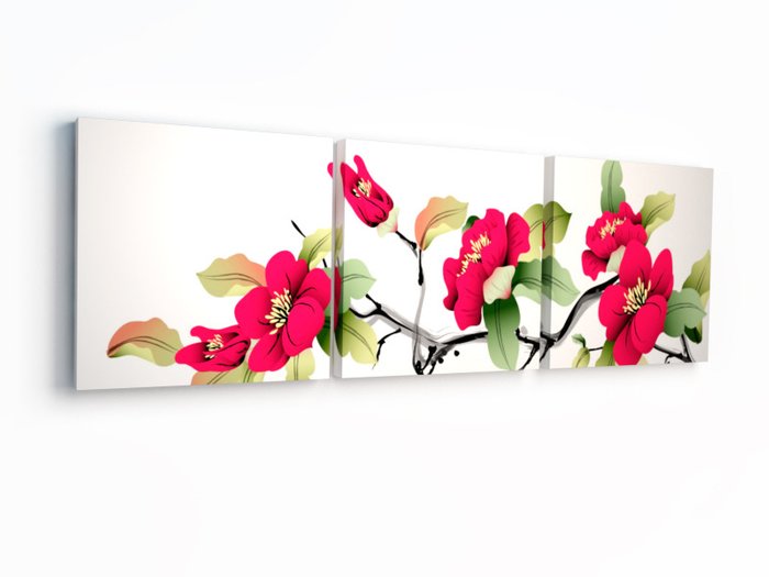 Декоративная картина "Китайские цветы"