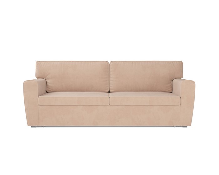 Прямой диван-кровать Оскар темно-бежевого цвета - купить Прямые диваны по цене 34090.0