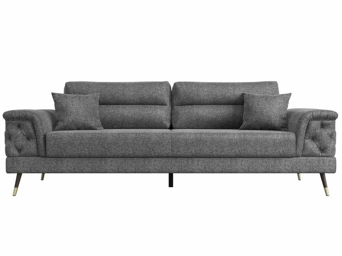 Диван-кровать Лига 023 серого цвета - купить Прямые диваны по цене 68999.0