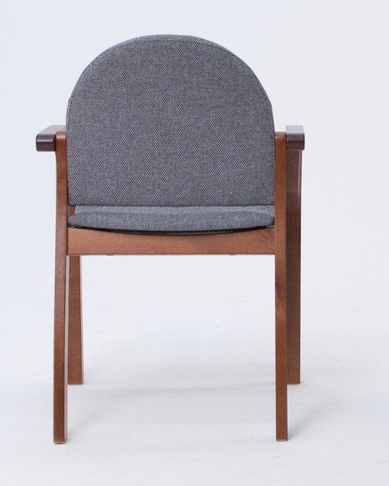 Обеденный стул-кресло Джуно 2.0 коричнево-серого цвета - купить Обеденные стулья по цене 7590.0