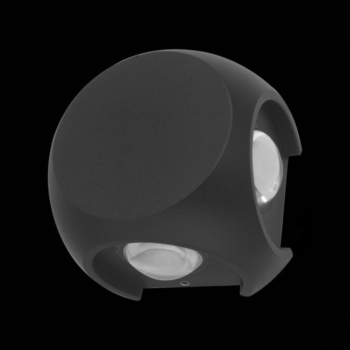 Светильник уличный настенный Volvi черного цвета - купить Настенные уличные светильники по цене 3670.0