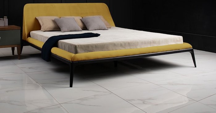 Кровать Liberty 160х200 желтого цвета - купить Кровати для спальни по цене 152635.0