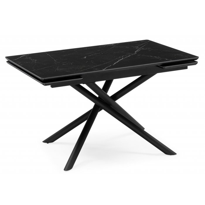 Раздвижной обеденный стол Мэриан 80х140 черного цвета Раздвижной обеденный стол Мэриан 80х140 черного цвета