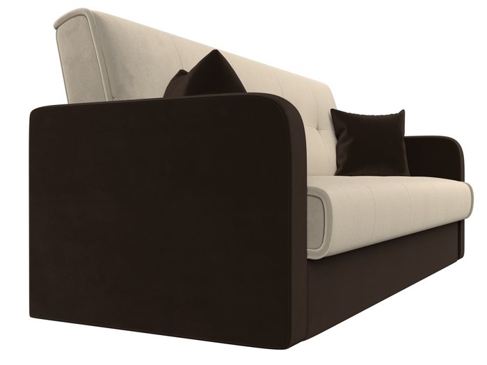 Диван-кровать Надежда бежево-коричневого цвета - лучшие Прямые диваны в INMYROOM