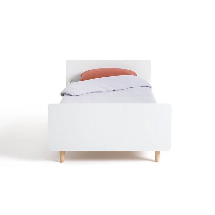 Кровать детская с кроватным основанием Zag 90x190 белого цвета - купить Одноярусные кроватки по цене 24200.0