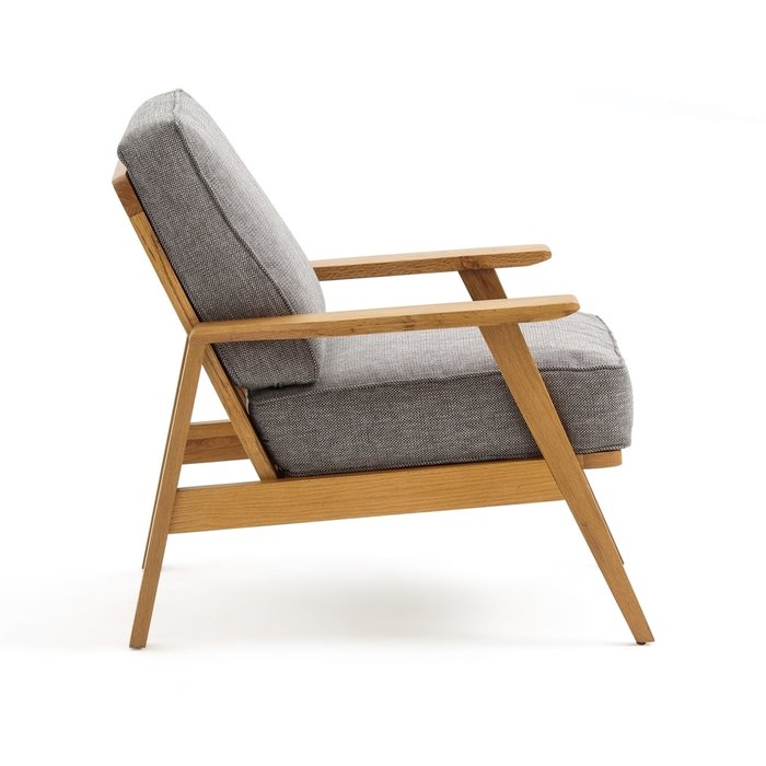 Кресло винтажное Linna серого цвета - лучшие Интерьерные кресла в INMYROOM