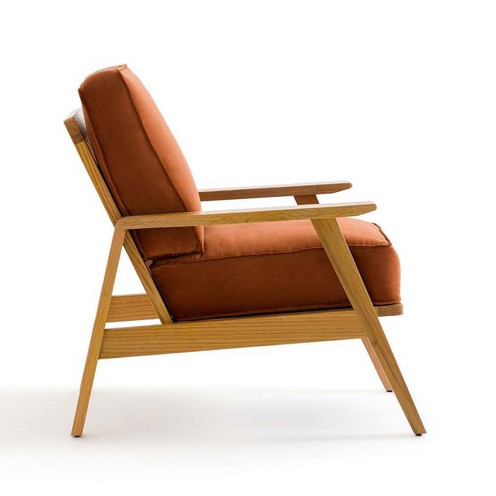 Кресло винтажное Linna коричневого цвета - лучшие Интерьерные кресла в INMYROOM