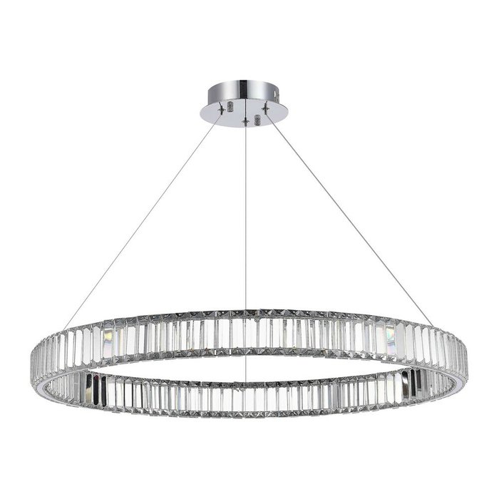 Люстра подвесная ST-Luce Хром/Прозрачный LED 1*40W 4000K TIVOLI - купить Подвесные люстры по цене 36690.0