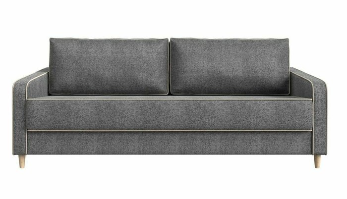Прямой диван-кровать Варшава темно-серого цвета - купить Прямые диваны по цене 57999.0