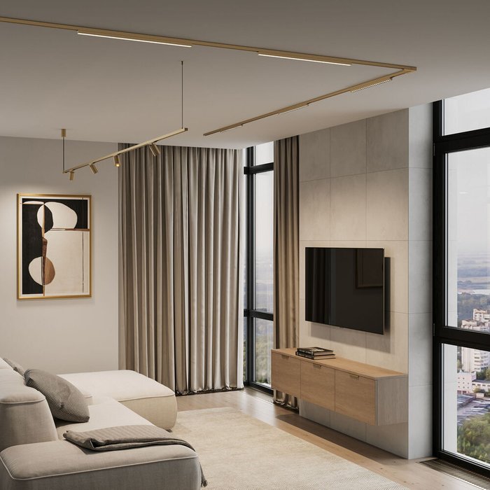 Brass Line Шинопровод накладной латунь 2м 85227/00 Line Magnetic - лучшие Шинопровод в INMYROOM