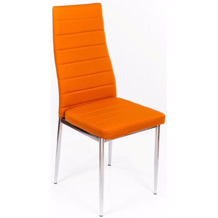Стул на металлокаркасе оранжевого цвета - купить Обеденные стулья по цене 3450.0