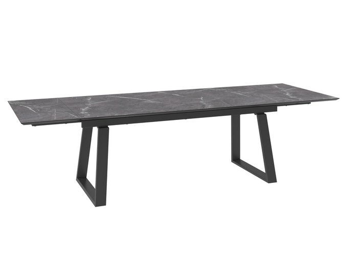 Раздвижной обеденный стол Барон черного цвета - купить Обеденные столы по цене 79991.0