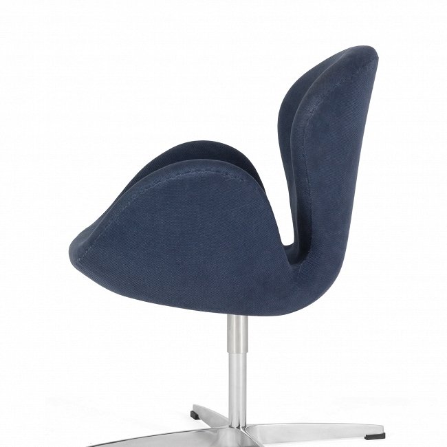 Кресло Swan синего цвета - купить Интерьерные кресла по цене 48101.0