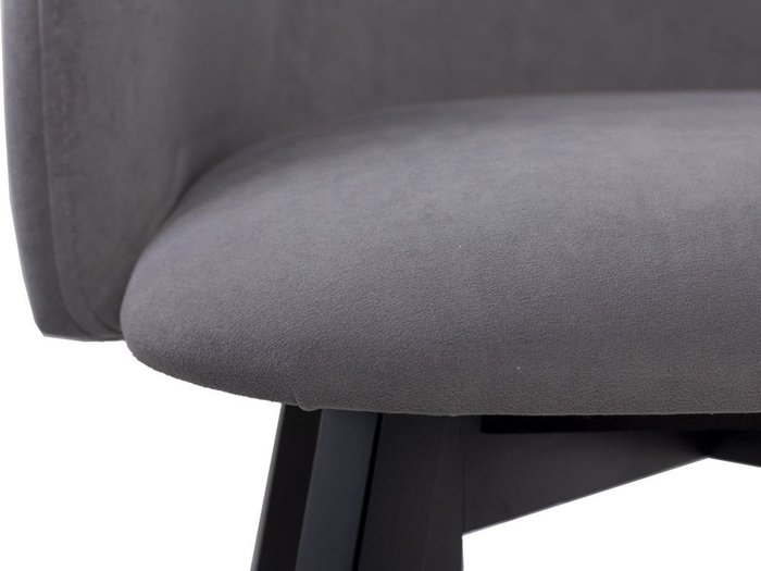 Стул с подлокотниками Милли серого цвета - лучшие Обеденные стулья в INMYROOM