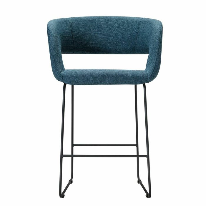 Полубарный стул Hugs синего цвета - купить Барные стулья по цене 10760.0