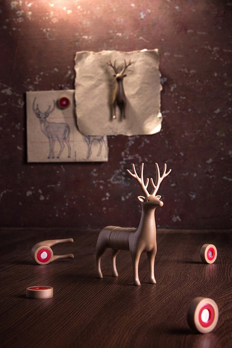 Набор магнитов Qualy my deer - купить Декор стен по цене 1220.0 Набор магнитов Qualy my deer - купить Декор стен по цене 1220.0