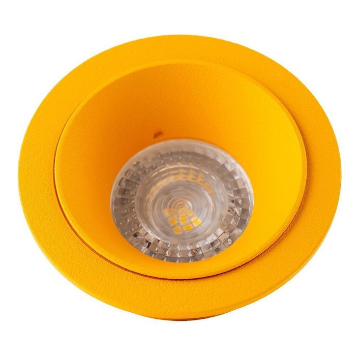 Встраиваемый светильник желтого цвета - купить Встраиваемые споты по цене 1739.0