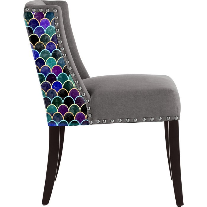 Стул с мягкой обивкой BlueWood серый - купить Обеденные стулья по цене 43125.0
