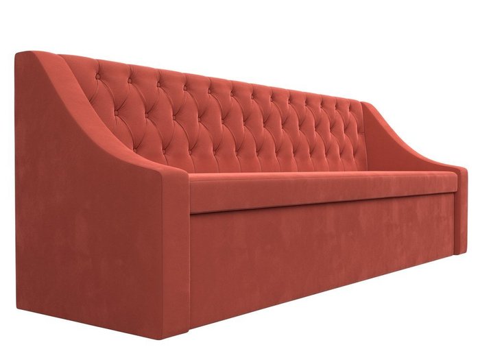 Кухонный прямой диван-кровать Мерлин кораллового цвета - лучшие Прямые диваны в INMYROOM