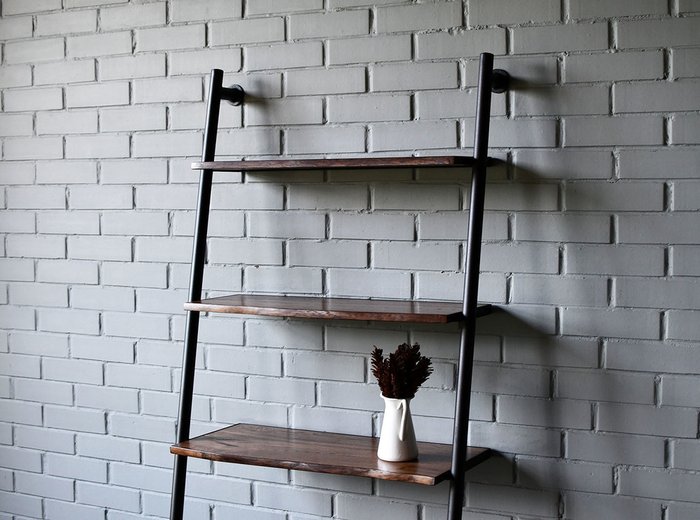 Стеллаж Ladder черно-коричневого цвета - купить Стеллажи по цене 43900.0