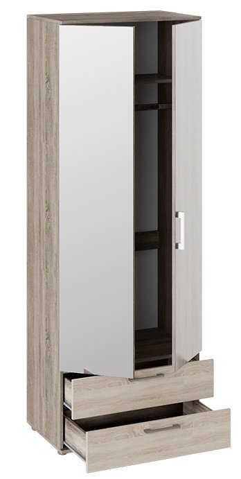  Шкаф комбинированный Марта бежево-коричневого цвета - купить Шкафы распашные по цене 13999.0