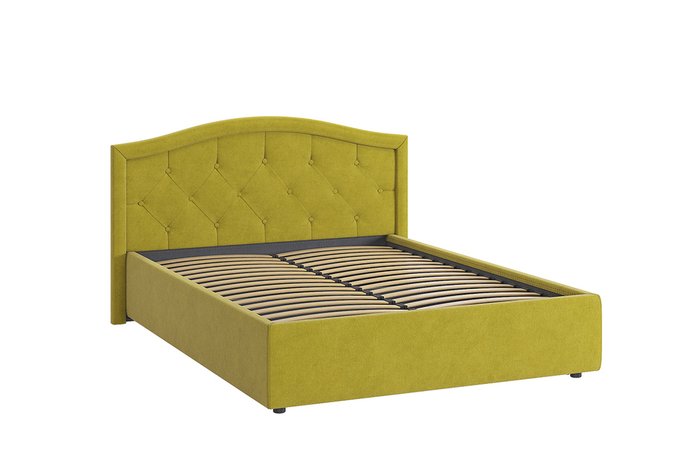 Кровать Верона 2 140х200 желто-зеленого цвета без подъемного механизма - купить Кровати для спальни по цене 29780.0