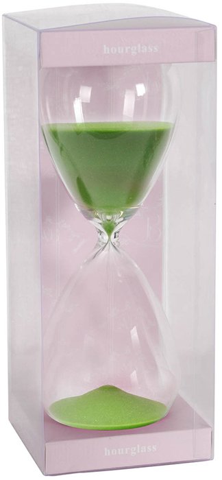 Декоративное изделие Песочные часы зеленого цвета - лучшие Часы в INMYROOM