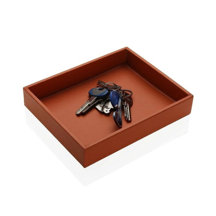 Tарелки для мелочи Versa терракот 17 x 3,7 x 21 cm - купить Декоративные коробки по цене 2648