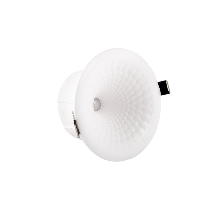 Точечный встраиваемый светильник из пластика белого цвета - лучшие Встраиваемые споты в INMYROOM