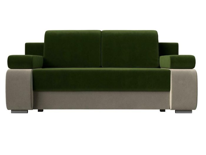 Прямой диван-кровать Денвер зеленого цвета - купить Прямые диваны по цене 48999.0