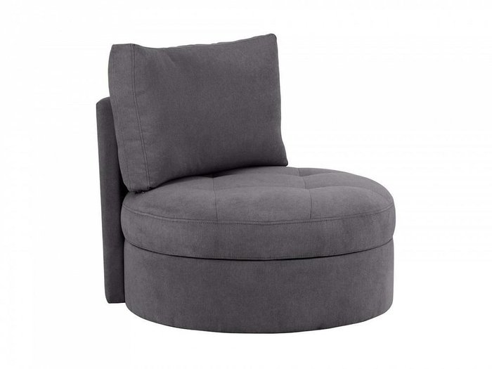 Кресло Wing Round темно-серого цвета - купить Интерьерные кресла по цене 32580.0