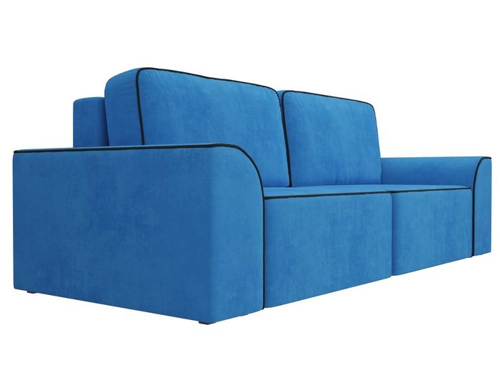 Прямой диван-кровать Вилсон голубого цвета - лучшие Прямые диваны в INMYROOM