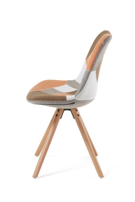 Cтул Lars пэчворк коричневого цвета - лучшие Обеденные стулья в INMYROOM
