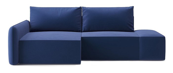 Угловой диван-кровать Портленд темно-синего цвета левый - купить Угловые диваны по цене 58499 Угловой диван-кровать Портленд темно-синего цвета левый - купить Угловые диваны по цене 58499