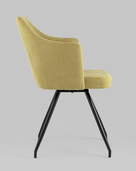 Стул Слинг вращающийся желтого цвета - лучшие Обеденные стулья в INMYROOM